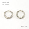Wholesale 316L Stainless Steel And 316L Stainless Steel Simple Geometric Electroplated Flower Coil Earrings Unisex