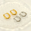 Wholesale 316L Stainless Steel And 316L Stainless Steel Simple Geometric Electroplated Flower Coil Earrings Unisex