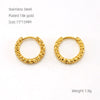 Wholesale 316L Stainless Steel And 316L Stainless Steel Simple Geometric Electroplated Flower Coil Earrings Unisex