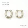 Wholesale 316L Stainless Steel And 316L Stainless Steel Simple Geometric Electroplated Flower Coil Earrings Unisex