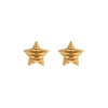 Wholesale Titanium Steel And Stainless Steel Star Fold Texture Fashion Electroplated Earrings