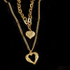 Wholesale Titanium Steel Angel Wings Heart Love Necklace For Female With Woolen Clavicle Chain
