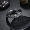Wholesale Titanium Steel Animal Zodiac Dragon Shape Ring Electroplated Jewelry