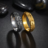Wholesale Titanium Steel Animal Zodiac Dragon Shape Ring Electroplated Jewelry