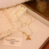 Wholesale Titanium Steel Animal Zodiac Pattern Fishtail Pendant Necklace Light Luxury Retro Accessories