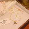 Wholesale Titanium Steel Animal Zodiac Pattern Fishtail Pendant Necklace Light Luxury Retro Accessories