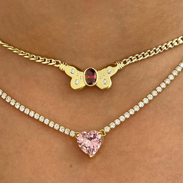 Wholesale Titanium Steel Animal Zodiac Retro Style Threedimensional Pearl Bead Clip Bead Buckle Chain Oil Gradient Pendant Necklace With Electroplating