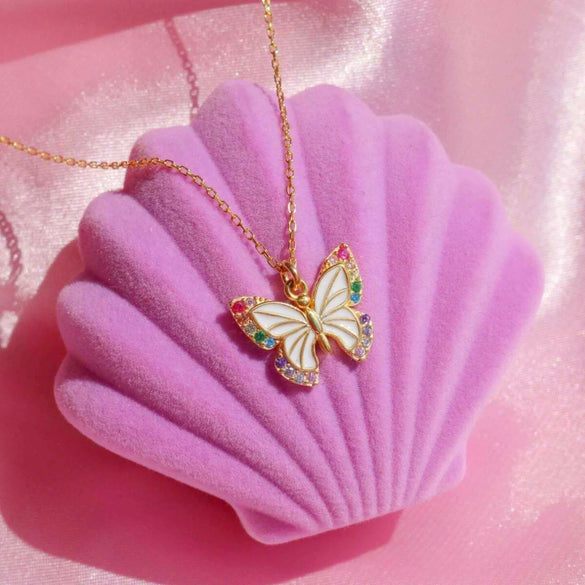 Wholesale Titanium Steel Animal Zodiac Retro Style Threedimensional Pearl Bead Clip Bead Buckle Chain Oil Gradient Pendant Necklace With Electroplating