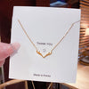 Wholesale Titanium Steel Antler Geometric Style Women's Necklace Cross Chain