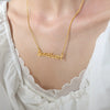 Wholesale Titanium Steel Baby Letter Pendant Necklace With Geometric Pattern And Electroplating For Women