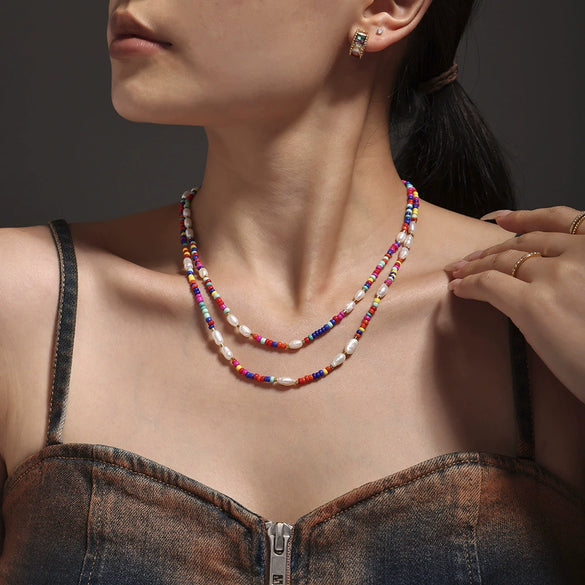 Wholesale 316L Stainless Steel Beaded Cat's Eye Stone Water Drop Collarbone Necklace Geometric Style Electroplated For Unisex
