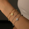 Wholesale Titanium Steel Beaded Double Layer Bracelet Cartoon Plants Flowers Style Electroplated For Women