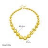 Wholesale Titanium Steel Beaded Necklace With Geometric Pendant Electroplated For Women And Men