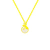 Wholesale Titanium Steel Bow Pendant Necklace With Mixed Gem Inlay And Cross Chain Style Simple And Stylish Design