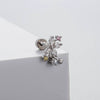Wholesale Titanium Steel Bow Shape Zircon Earrings For Women With Fairy Style