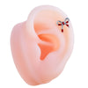 Wholesale Titanium Steel Bow Shaped Ear Nails With Zirconia Design For Women