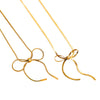 Wholesale Titanium Steel Bow Snake Bone Chain Necklace With Electroplating For Women And Men