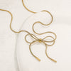 Wholesale Titanium Steel Bow Snake Bone Chain Necklace With Electroplating For Women And Men