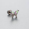 Wholesale Titanium Steel Bow Zirconia Fairy Style Women's Earrings