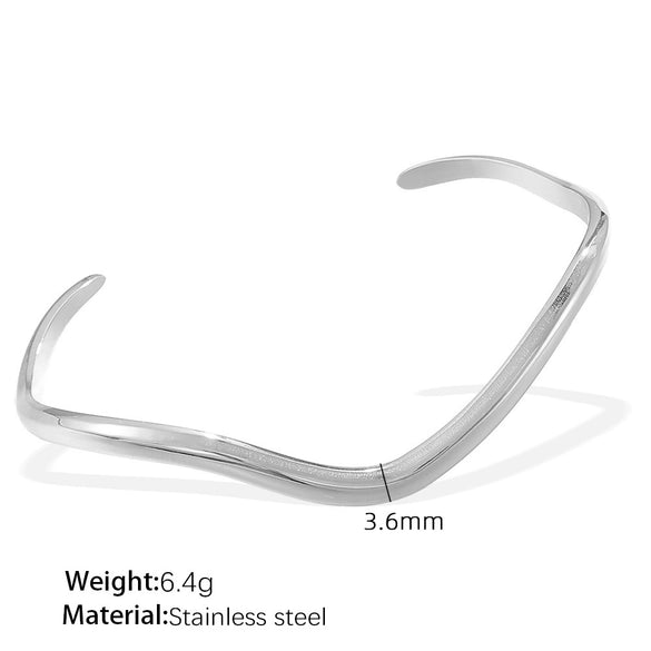 Wholesale 316L Stainless Steel Bracelet Retro Fashion Geometric Electroplated Design