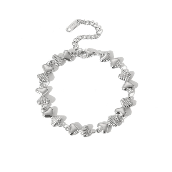 Wholesale Titanium Steel Bracelet With Drop Shape Water Drops Conch Design Light Luxury Style Electroplated