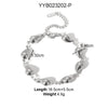 Wholesale Titanium Steel Bracelet With Drop Shape Water Drops Conch Design Light Luxury Style Electroplated