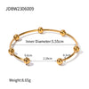 Wholesale Titanium Steel Bracelet With Steel Balls Light Luxury Simple Style Electroplated Treatment Geometric Design