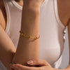 Wholesale Titanium Steel Bracelet With Steel Balls Light Luxury Simple Style Electroplated Treatment Geometric Design