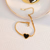 Wholesale Titanium Steel Bracelets Niche Design With Constellation Doll Heart Shape Flower Bow Wave Star Animal Zodiac Letters Numbers Text Electroplated