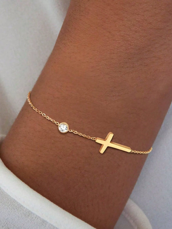 Wholesale Titanium Steel Bracelets Niche Design With Constellation Doll Heart Shape Flower Bow Wave Star Animal Zodiac Letters Numbers Text Electroplated