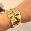 Wholesale Titanium Steel Bracelets Retro Style Geometric Gold Plated
