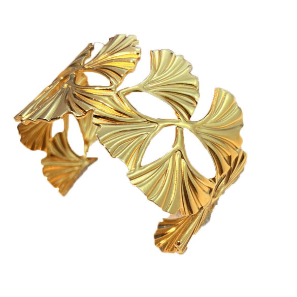 Wholesale Titanium Steel Bracelets Retro Style Geometric Gold Plated