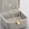 Wholesale Titanium Steel Butterfly Bow Pendant Clavicle Necklace For Female With Electroplating And Cartoon Style