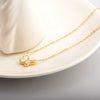 Wholesale Titanium Steel Butterfly Bow Pendant Clavicle Necklace For Female With Electroplating And Cartoon Style