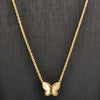 Wholesale Titanium Steel Butterfly Bow Pendant Clavicle Necklace For Female With Electroplating And Cartoon Style