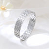 Wholesale Titanium Steel Casting Four Leaf Clover Square Wide Version Women's Exaggerated Style Polish Bracelet