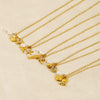 Wholesale Titanium Steel Conch Necklace With Animal Zodiac Pendant Electroplating Design Cross Chain For Women