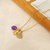 Wholesale Titanium Steel Conch Necklace With Animal Zodiac Pendant Electroplating Design Cross Chain For Women