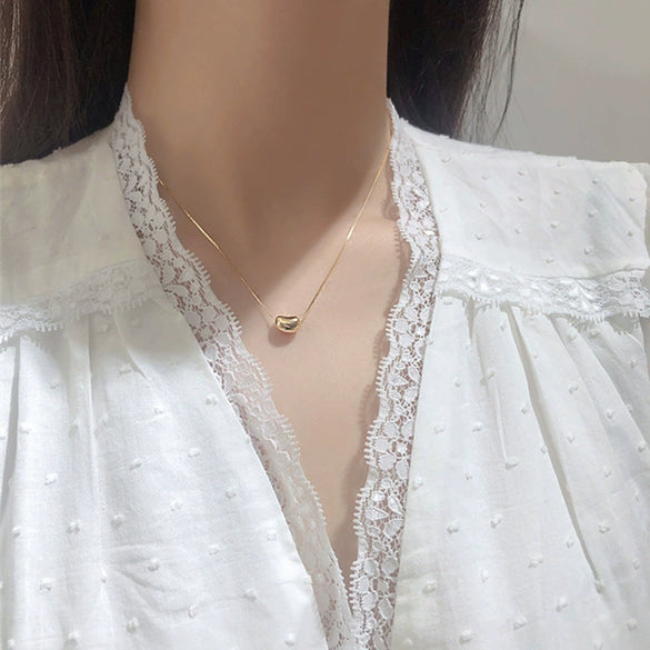 Wholesale Titanium Steel Constellation Pendant Necklace Light Luxury Geometric Style Box Chain