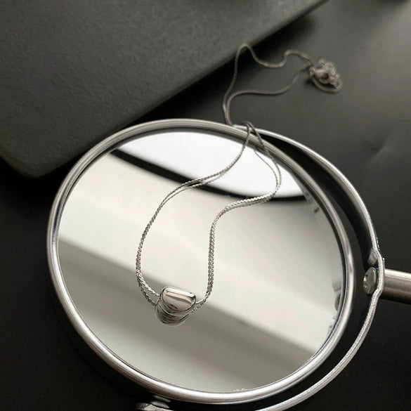 Wholesale Titanium Steel Constellation Pendant Necklace Light Luxury Geometric Style Box Chain