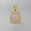 Wholesale Titanium Steel Constellation Shell Necklace For Women With 18K Gold Electroplated Pendant