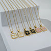 Wholesale Titanium Steel Constellation Shell Necklace For Women With 18K Gold Electroplated Pendant