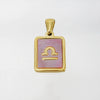 Wholesale Titanium Steel Constellation Shell Necklace For Women With 18K Gold Electroplated Pendant