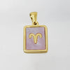 Wholesale Titanium Steel Constellation Shell Necklace For Women With 18K Gold Electroplated Pendant