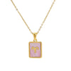 Wholesale Titanium Steel Constellation Shell Necklace For Women With 18K Gold Electroplated Pendant