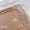 Wholesale Titanium Steel Copper Microinlay Geometric Minimalist Necklace Unisex With Real Gold Electroplating And Diamond Design