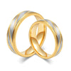 Wholesale Titanium Steel Couple Ring Simple Style Geometric Pattern Electroplated