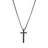 Wholesale Titanium Steel Cross Pendant Jewelry With Pearl Chain And Electroplating Treatment
