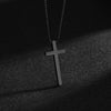 Wholesale Titanium Steel Cross Pendant Jewelry With Pearl Chain And Electroplating Treatment