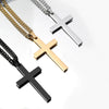 Wholesale Titanium Steel Cross Pendant Necklace For Men And Women With Electroplating